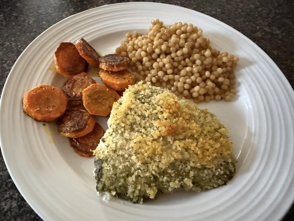 Panko-Crusted Chimichurri Barramundi…So Good! Review Below ⬇️