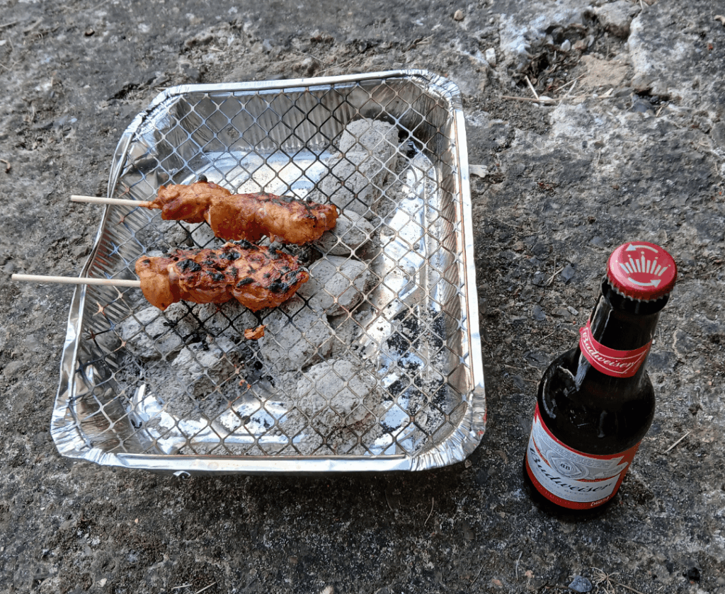 Single bloke bbq