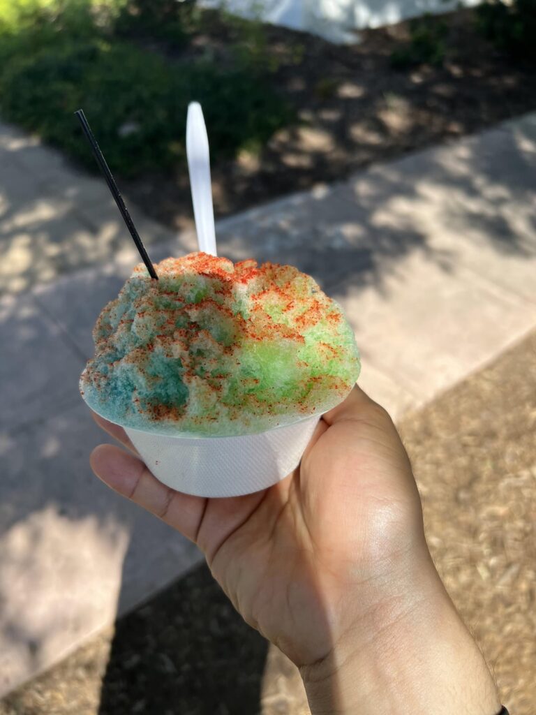 How many calories in this Shave Ice? lemon, lime, blueberry flavored