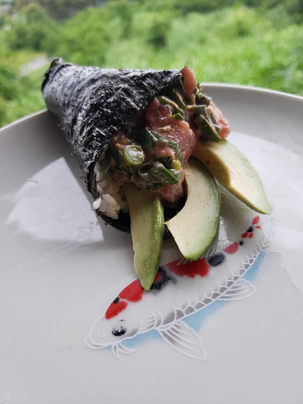 What we eat 2-3 times every week. Spicy ahi temaki What we eat 2-3 times every week. Spicy ahi temaki