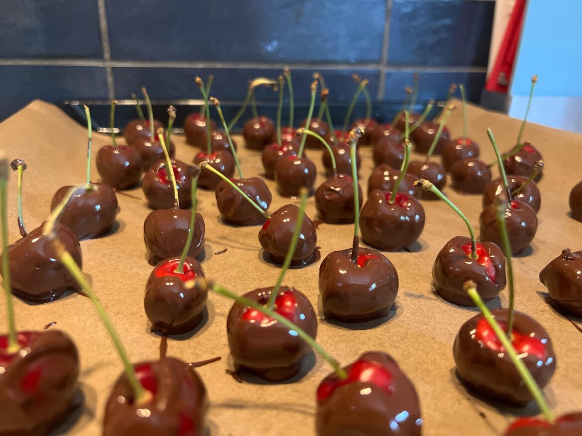 Some cherry’s in chocolate