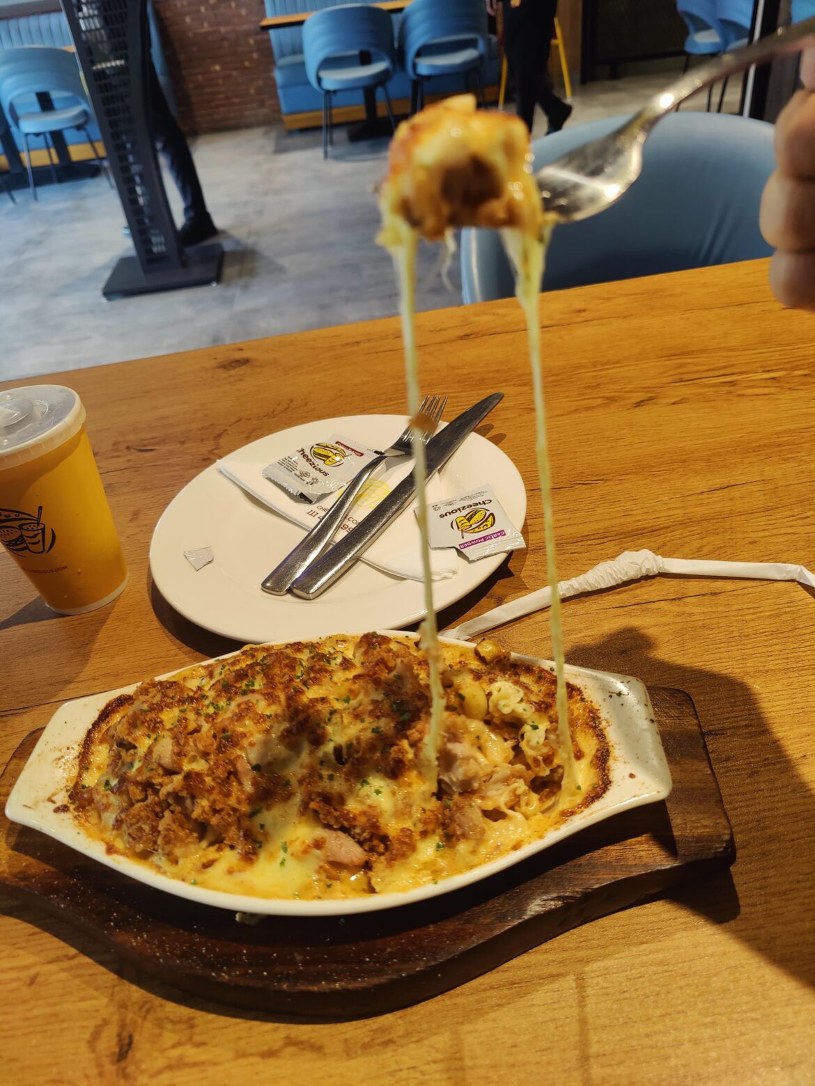 How's the cheese pull on this baked pasta?