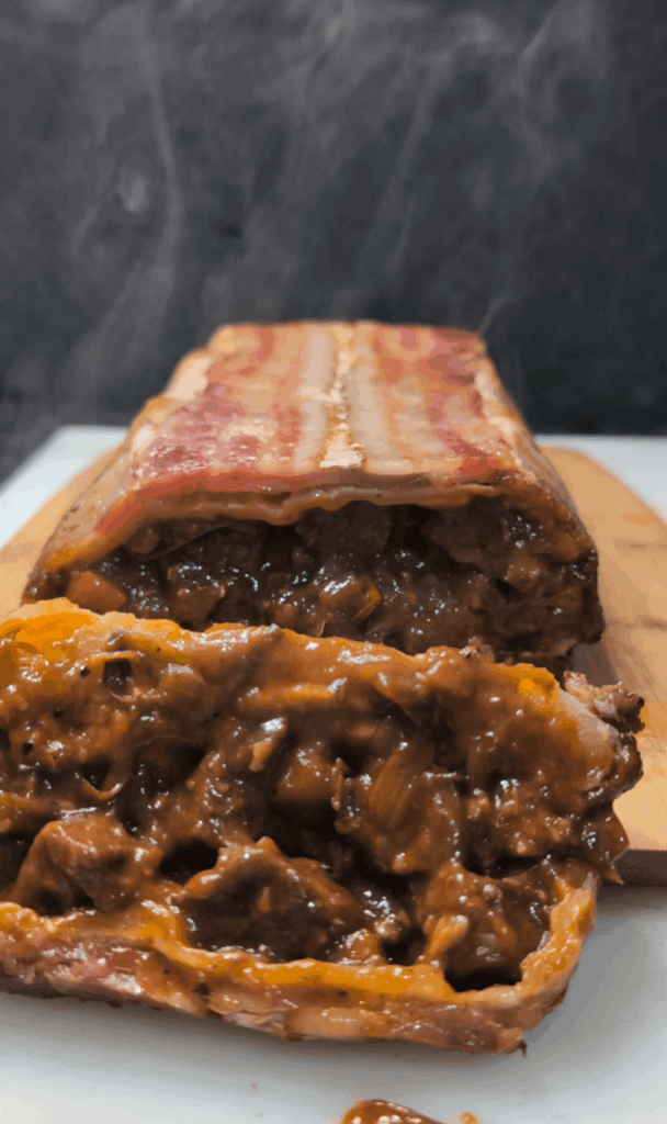 Bacon wrapped Korean braised beef pot pie Bacon wrapped Korean braised beef pot pie