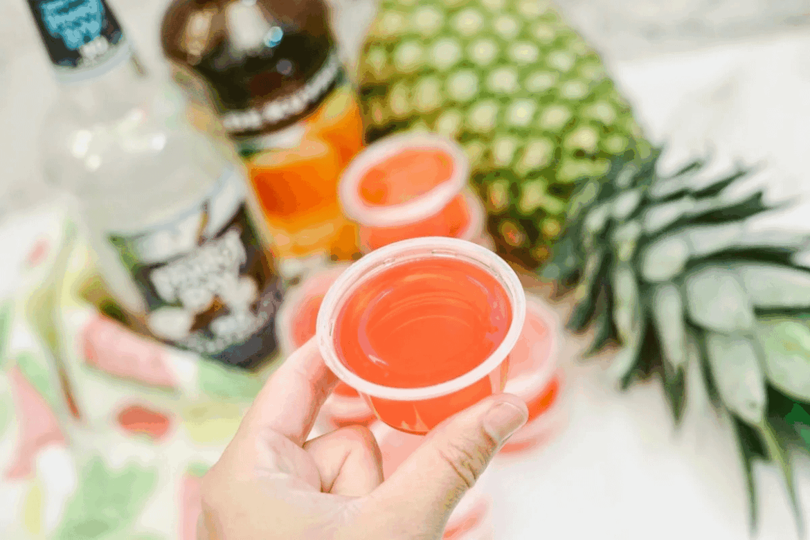 Bahama Mama Jello Shots