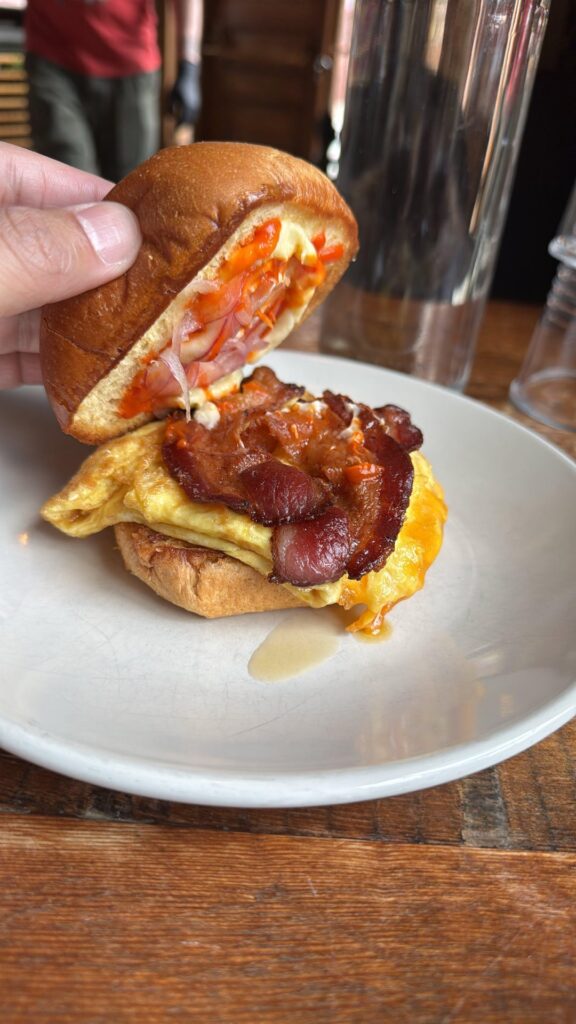 Loved the breakfast sandwich at Lardon