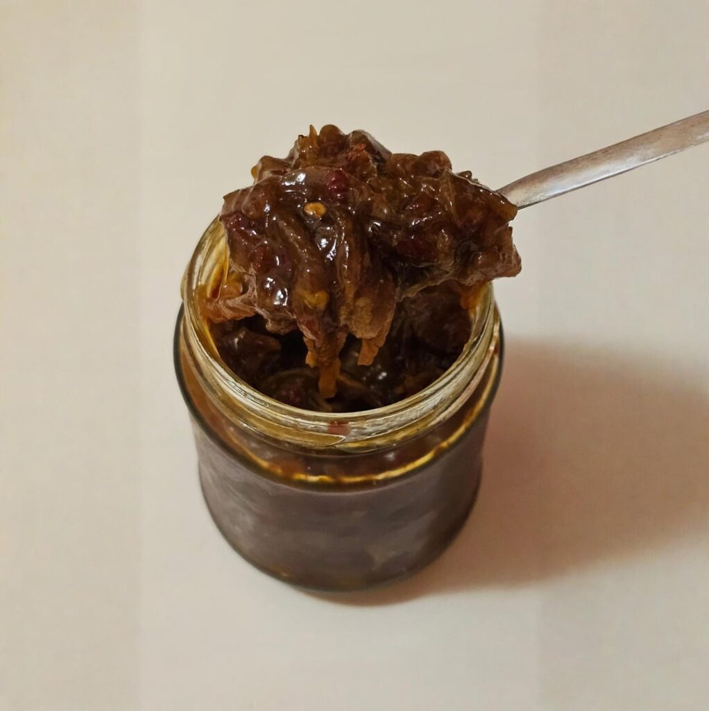 I made some caramelized onion jam (with Guinness, soy sauce, honey and hot pepper)