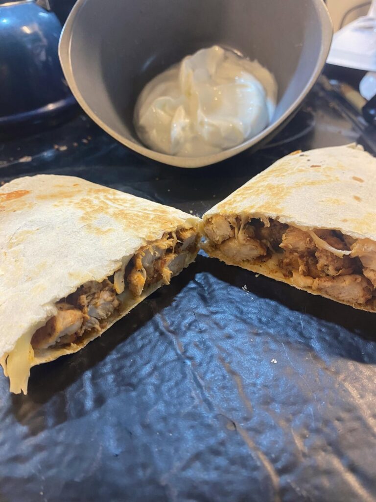 [High Protein] Chicken Quesadillas