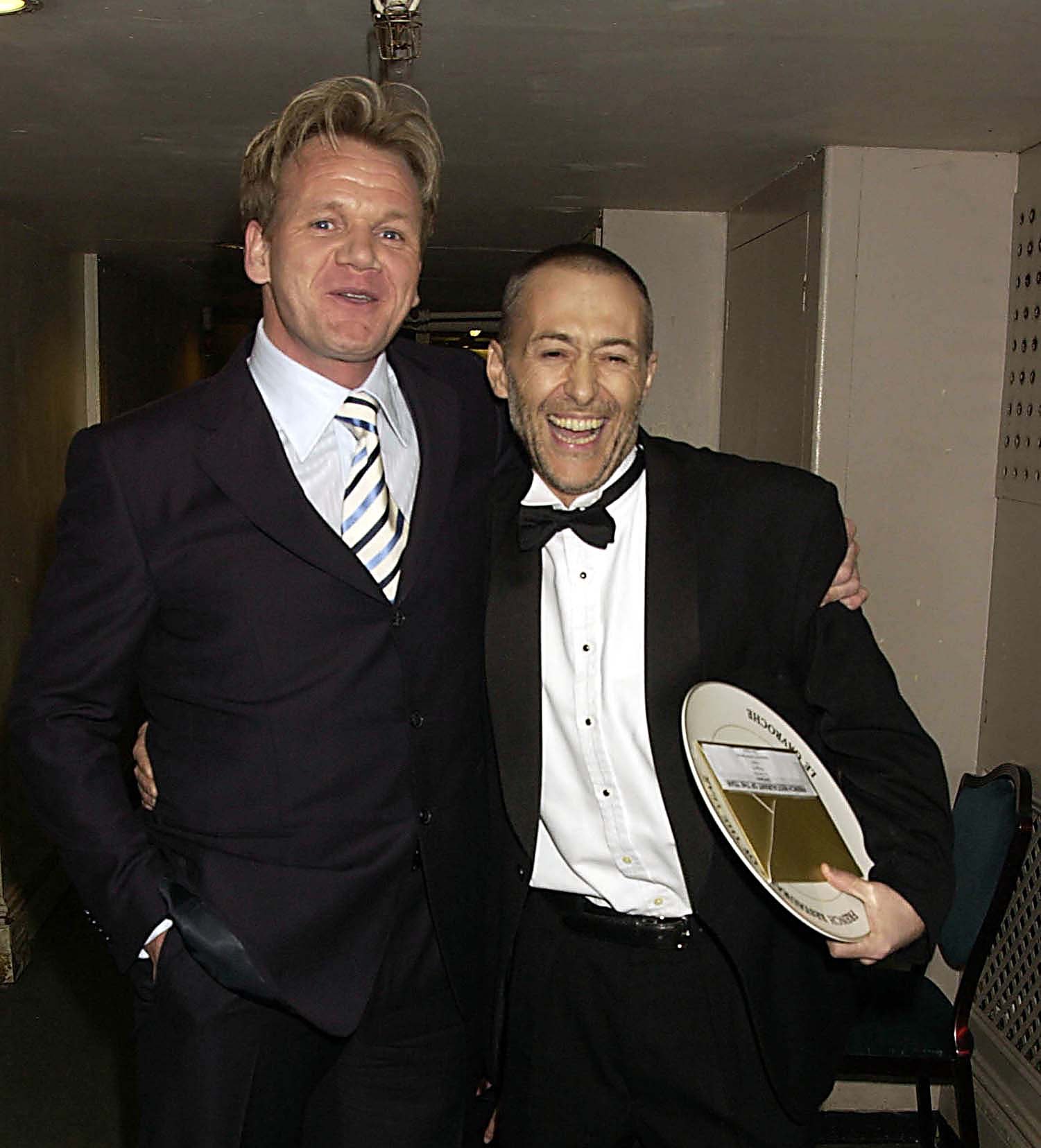 2004 Tio Pep Itv Restaurant Awards Held At The Grosvenor House Hotel In Park Lane London, Gordon Ramsay And Michel Roux Jr