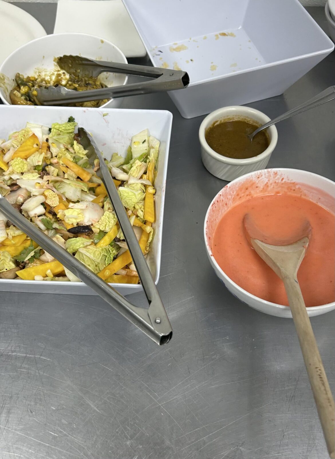 Southwest salad with strawberry vinaigrette