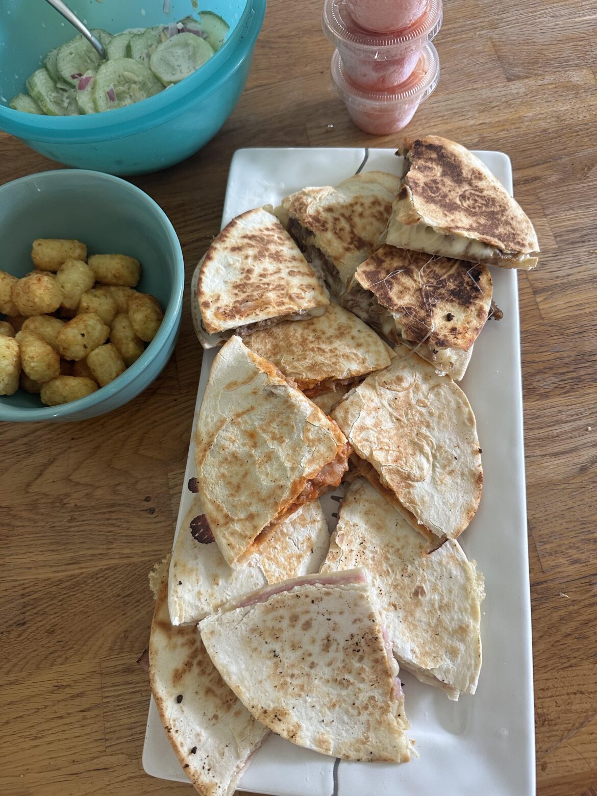 I turned random leftovers into quesadillas- changed my leftover game! I turned random leftovers into quesadillas- changed my leftover game!