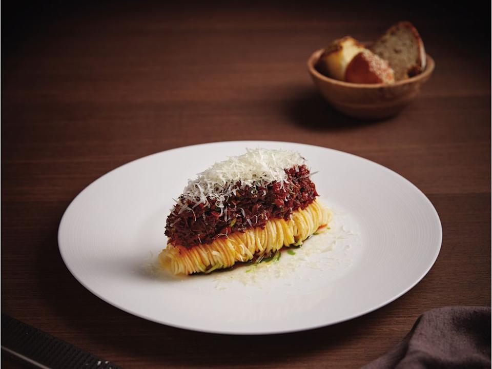  Carrot Bolognese with Rutabaga Spaghetti.