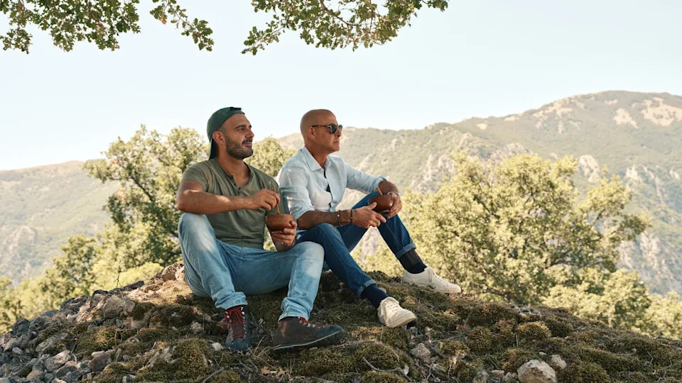  Chef Davide Nanni and Stanley Tucci in Tucci in Italy. 