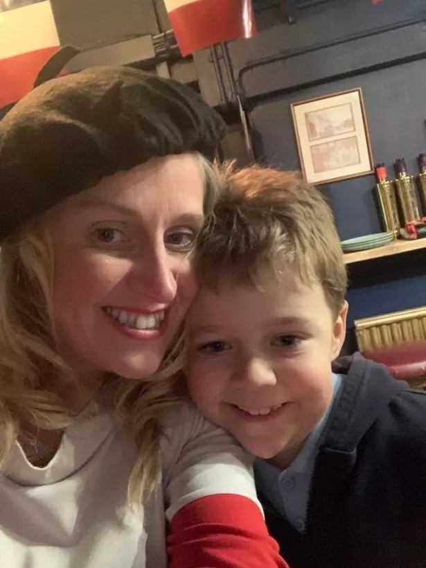 Camille Griffiths (left) grew up in Conti's cafe. She is pictured here with her son Vito.