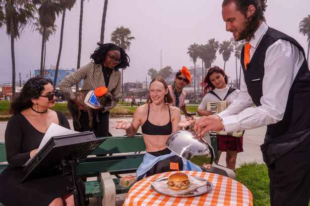 St. Pierre surprise Americans during their lunch break with a French dining experience in Venice Beach