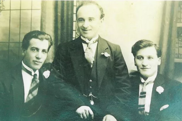 The Conti brothers. From left to right: Alfredo Conti, Attilio Conti and Giacomo Conti