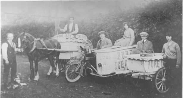 The original Conti's Ice Cream "van" when it was not a van at all!