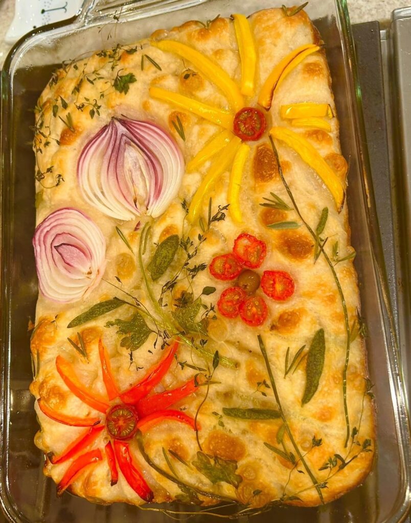 Garden focaccia🍞🌼💛