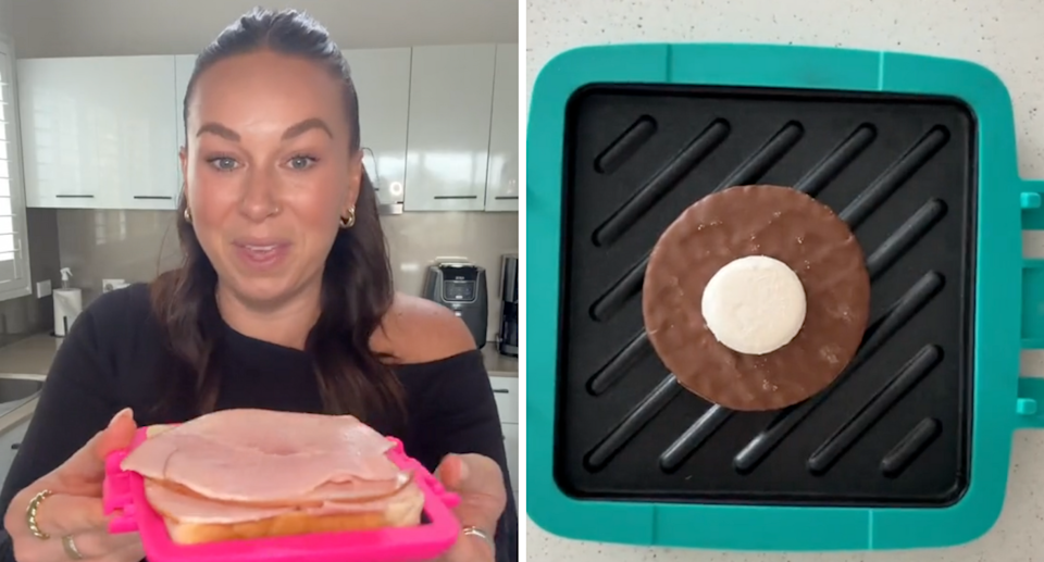 Kmart customers love the toastie makers for making all sorts of kitchen creations. Credit: TikTok/@dedikatedlifestyle/stuffmumslike