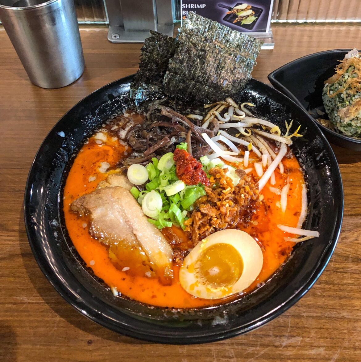 Spicy black garlic tonkotsu - RamenYa, NJ