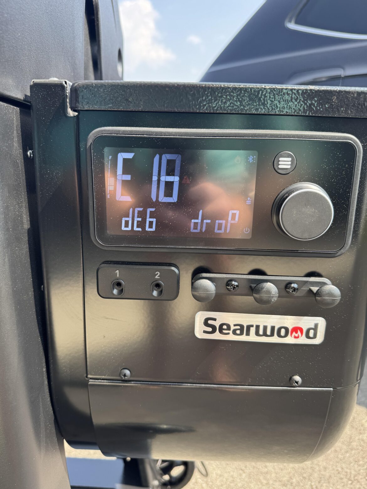 Weber Searwood Temp Drop