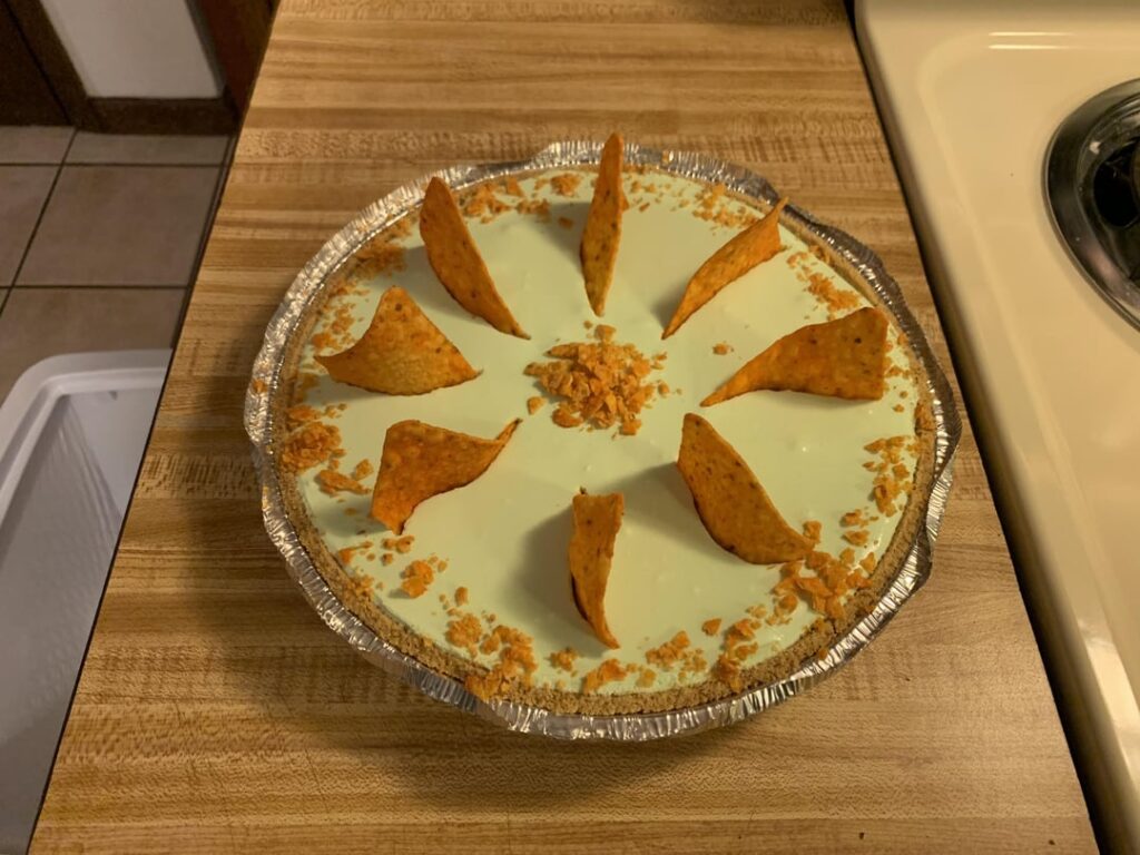 A Mountain Dew and Doritos pie I made a few years ago