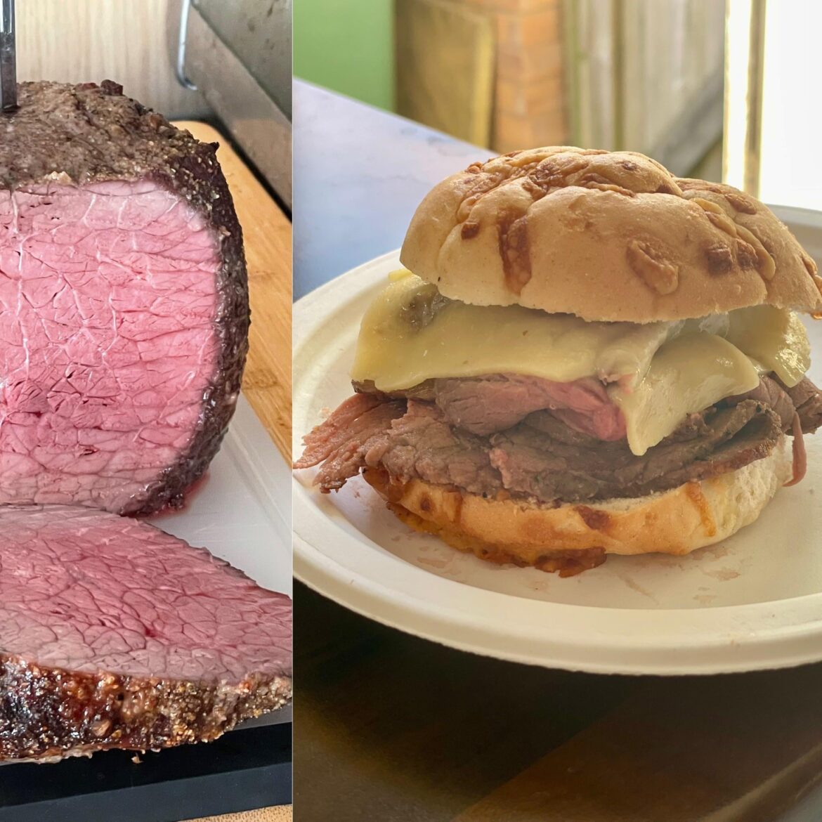 Roast Beef and Cheddar using my new deli slicer