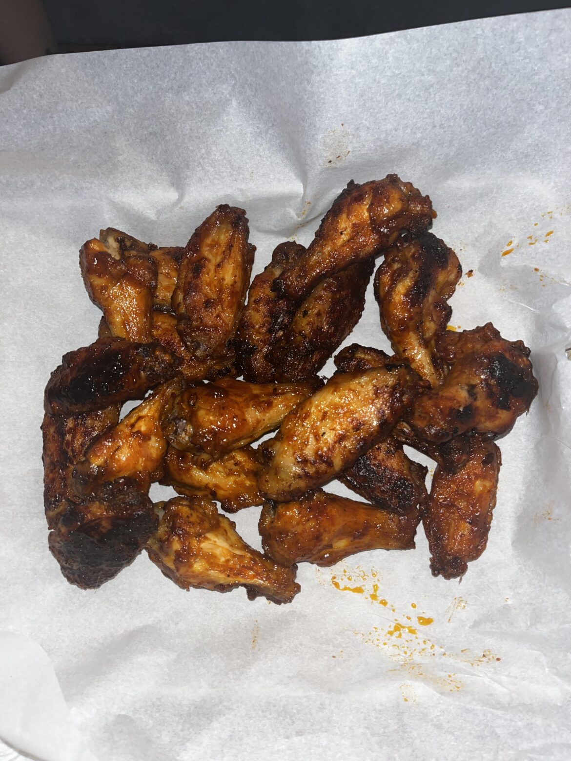 Hooters Daytona styled wings,  air fried.