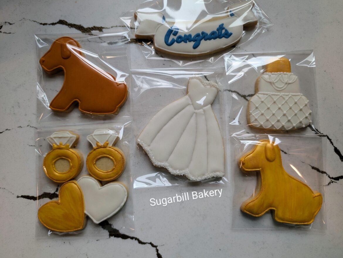 I made wedding cookies for my dog groomer