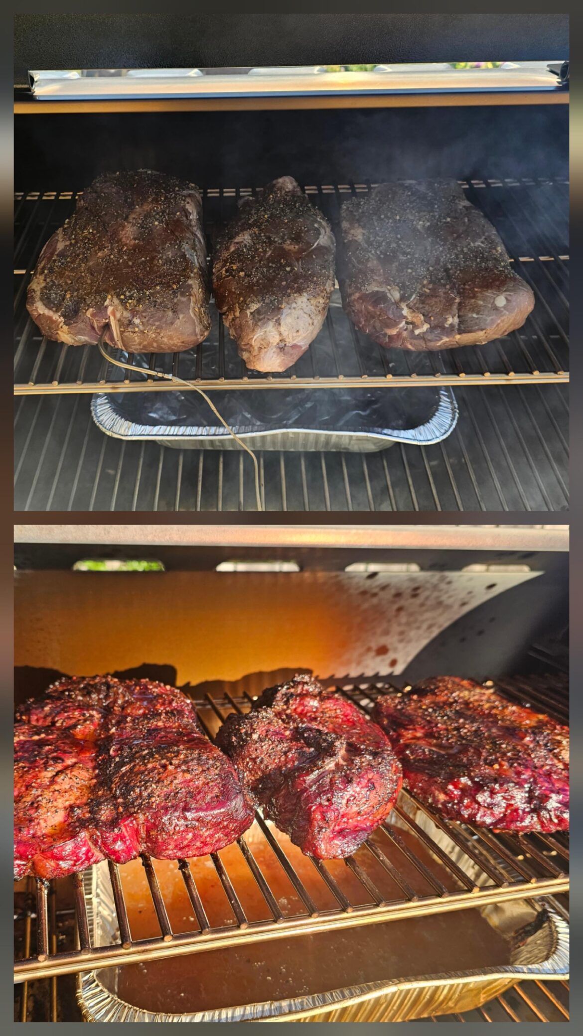 My first ever real smoke, using chuck roast, this must be what giving birth feels like