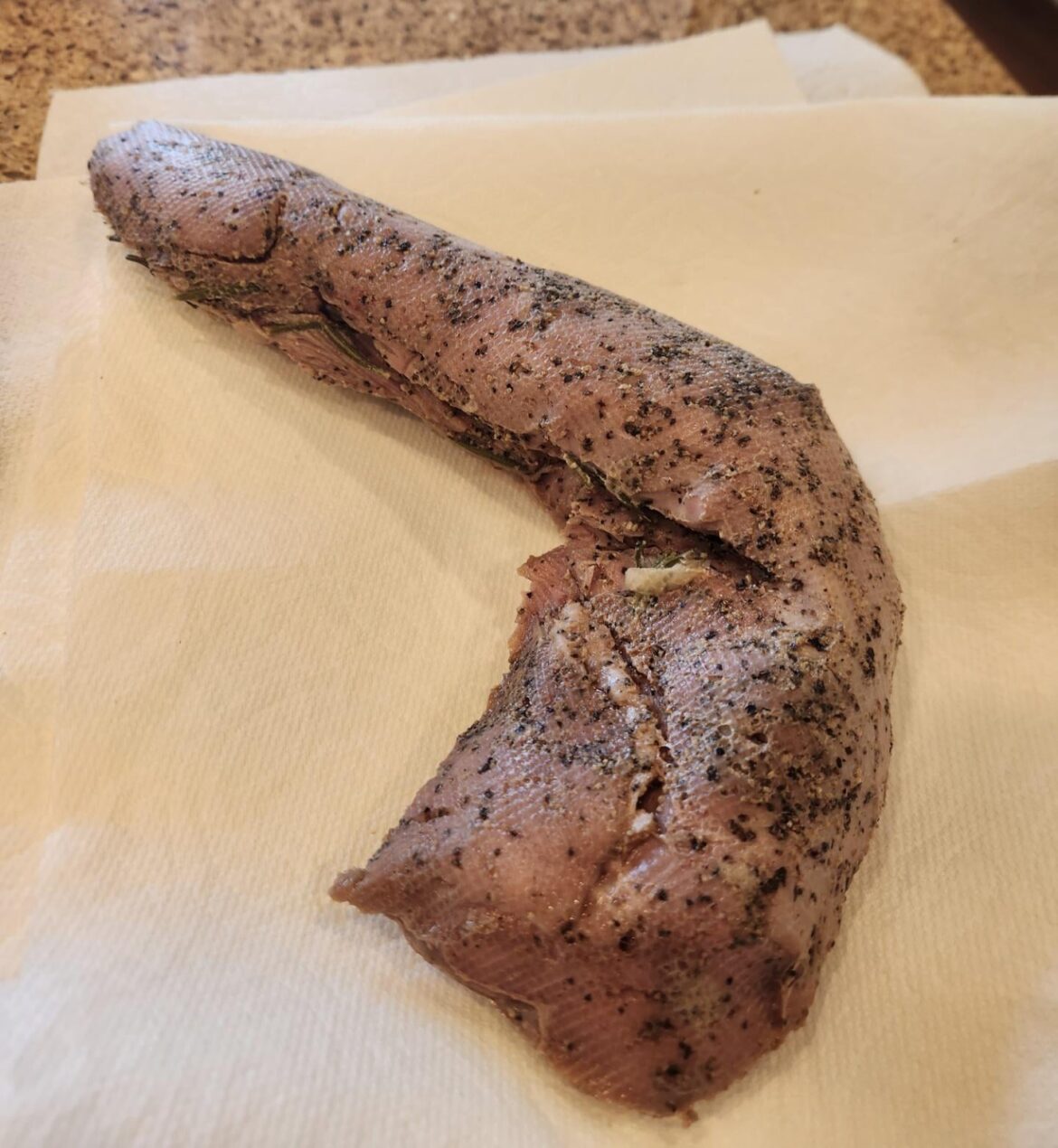 Very satisfied with my first sous-vide pork loin.