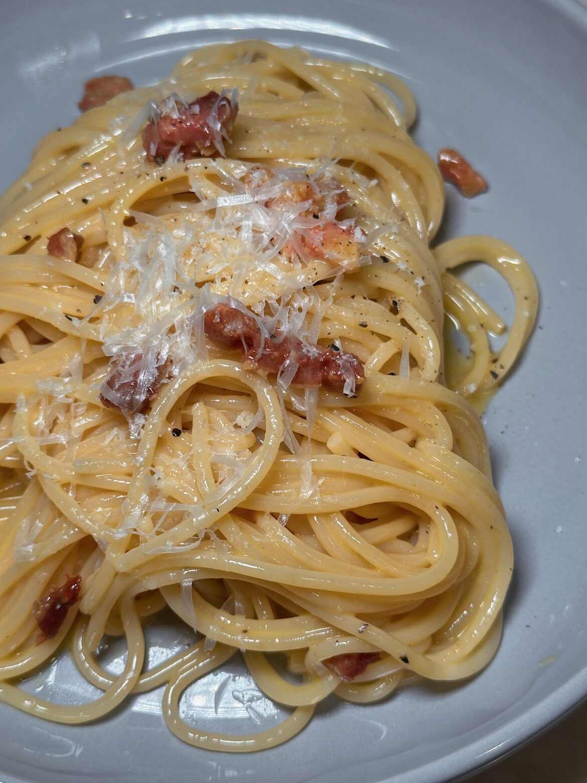 Homemade carbonara