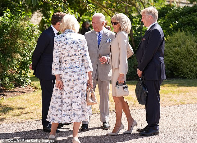 The Queen wore a dress patterned with animal illustrations by Liberty, inspired by an iconic British illustrator and painter