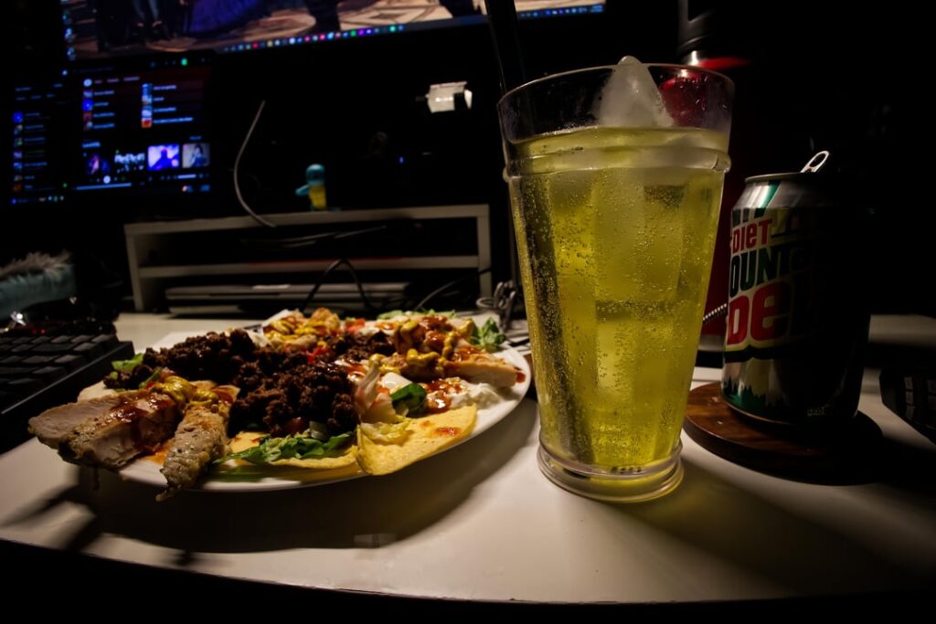 Taco lunch on desktop