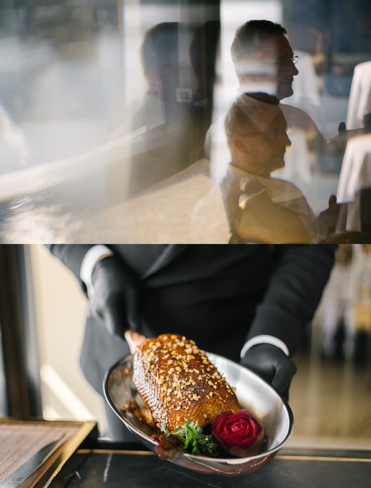 The roasted Challandais duck with his "secret" spice, vegetable tartlet and plum chutney. (© Anuwat Senivansa Na Ayudhya / MICHELIN Guide Thailand)