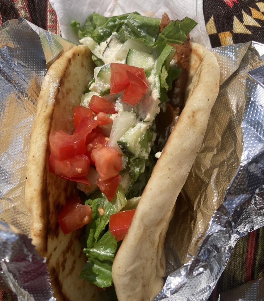 All the vegan food I ate at a rock festival in Virginia.