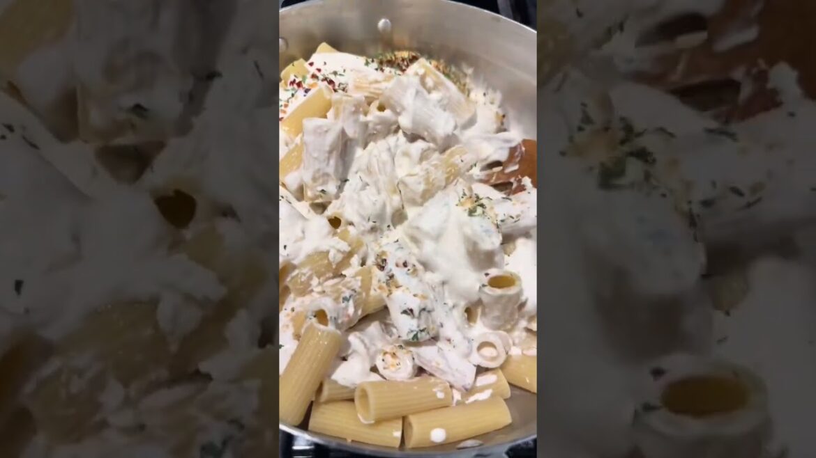 3rd day in a row making my Greek yogurt protein pasta recipe #highproteindiet #fitfood #eatsmart