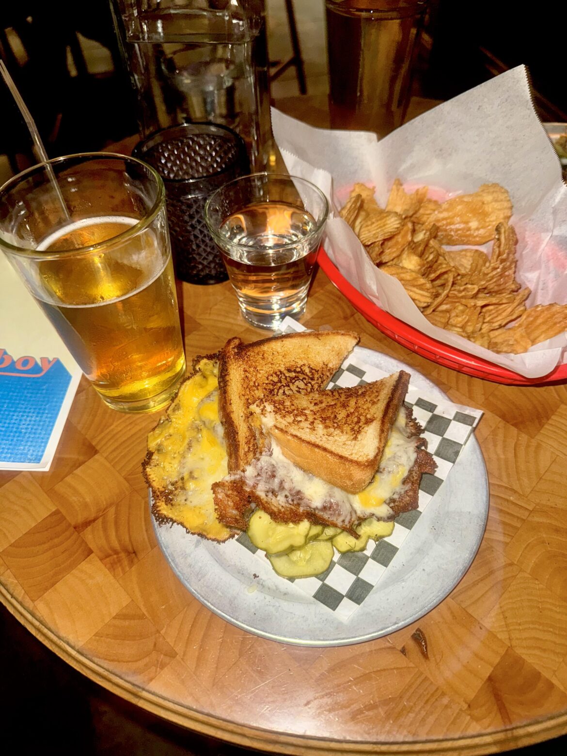 Lowboy grilled cheese