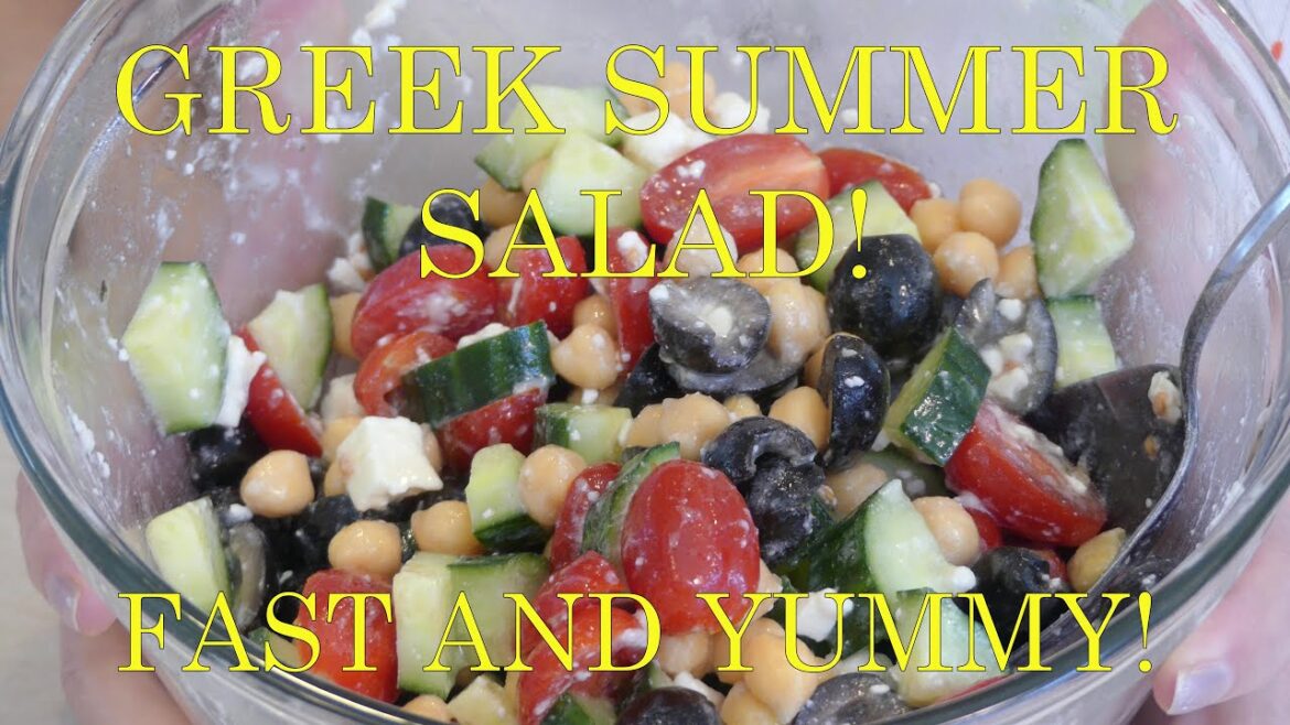 GREEK SUMMER SALAD! GREEK SUMMER SALAD!