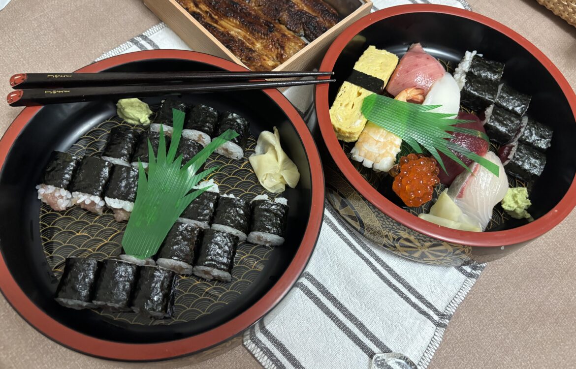 Sushi takeout from Chiba, Japan