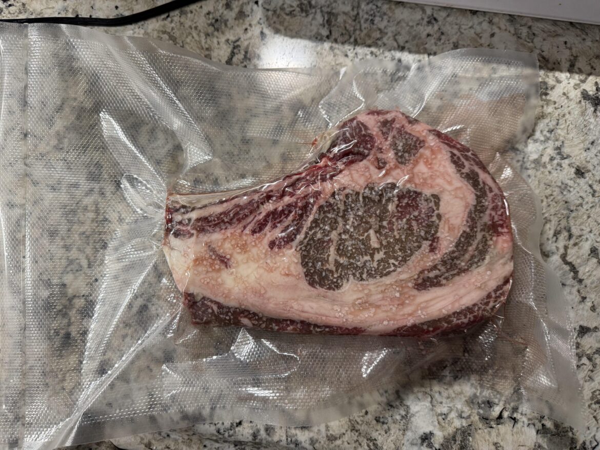 Any issues pre-salting a ribeye but then freezing it? I got this and salted it and then sealed it but now something has come up and I am going to need to freeze it.