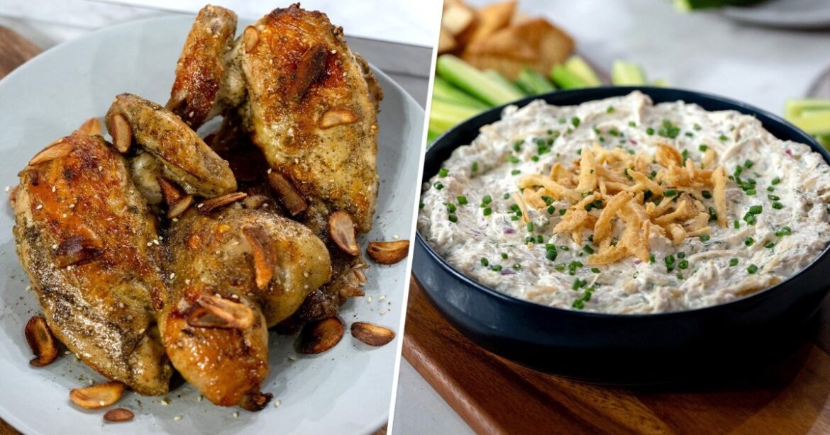 Crispy za’atar chicken and French onion labneh: Get the recipes! Crispy za’atar chicken and French onion labneh: Get the recipes!