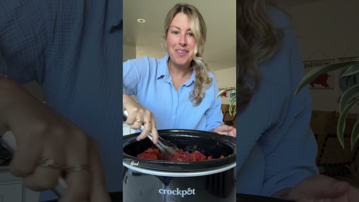 CrockPot Sausage Recipe with Peppers & Onions