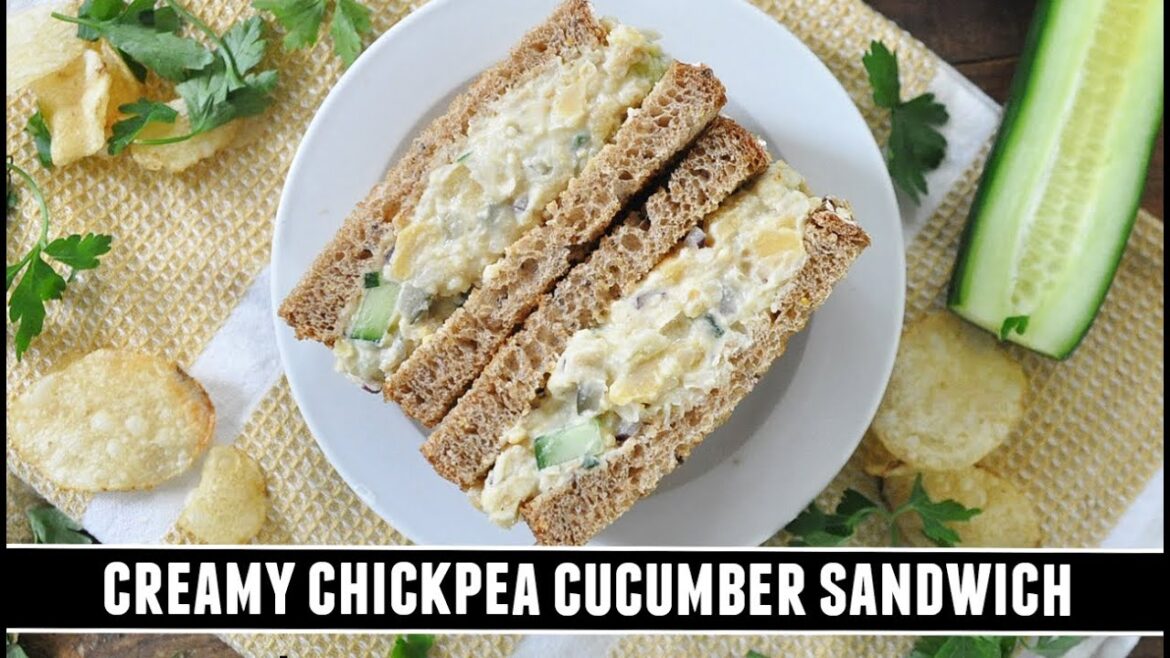 CREAMY Chickpea Cucumber Sandwich | HEALTHY 10 Minute Recipe CREAMY Chickpea Cucumber Sandwich | HEALTHY 10 Minute Recipe
