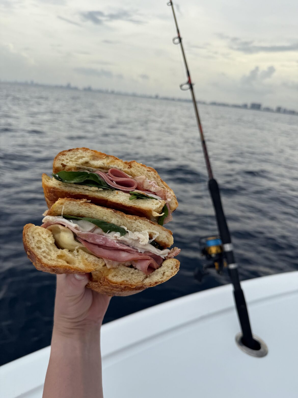 Fishing outing sandwich