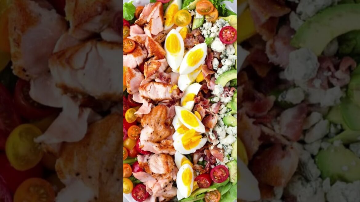 Salmon Cobb salad.