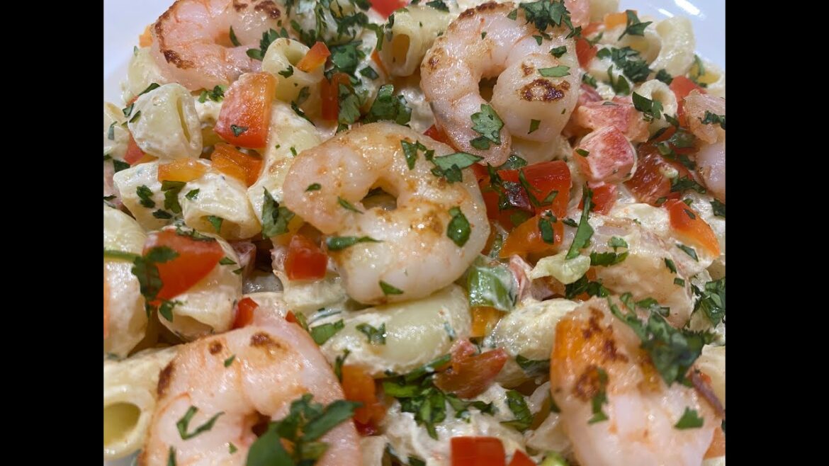 Refreshing Shrimp & Greek Yogurt Pasta Salad