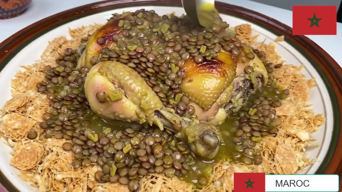 7  Rfissa – Chicken with Lentils and Fenugreek Over Trid