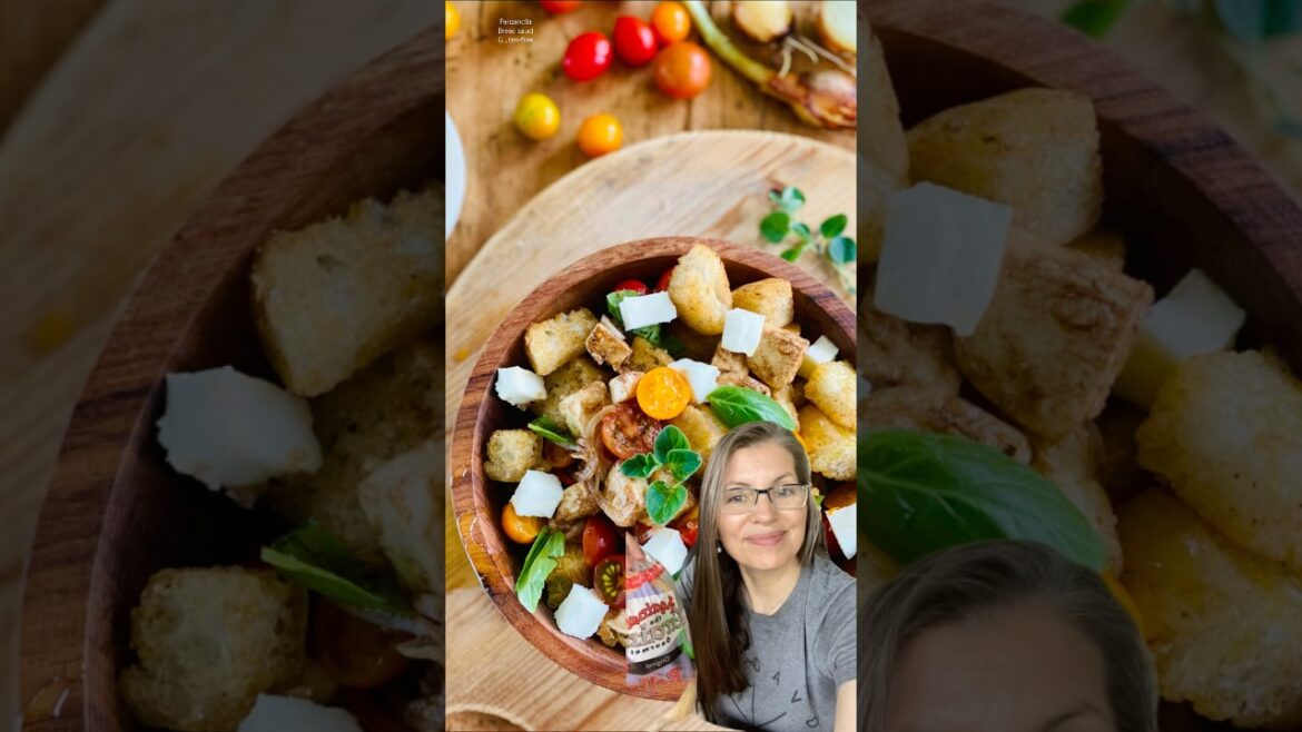 Wish for stale bread #shorts #gluten-free #panzanella #recipe #foodvideo #salad Wish for stale bread #shorts #gluten-free #panzanella #recipe #foodvideo #salad