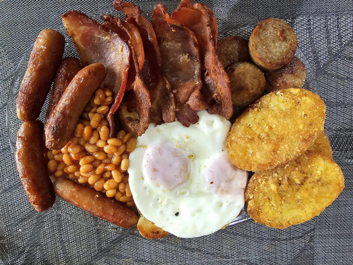 Bacon bit over done for me, but was a good fry