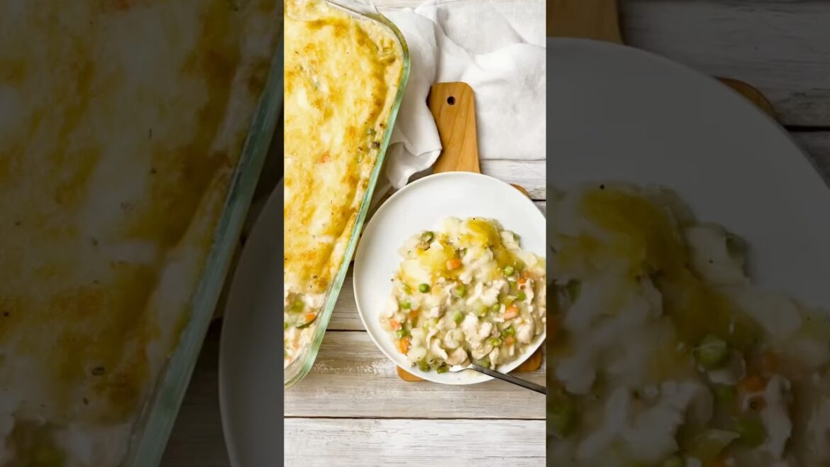 Chicken Pot Pie with Mashed Potato tips. #comfortfood #allergyfriendly #recipe Chicken Pot Pie with Mashed Potato tips. #comfortfood #allergyfriendly #recipe